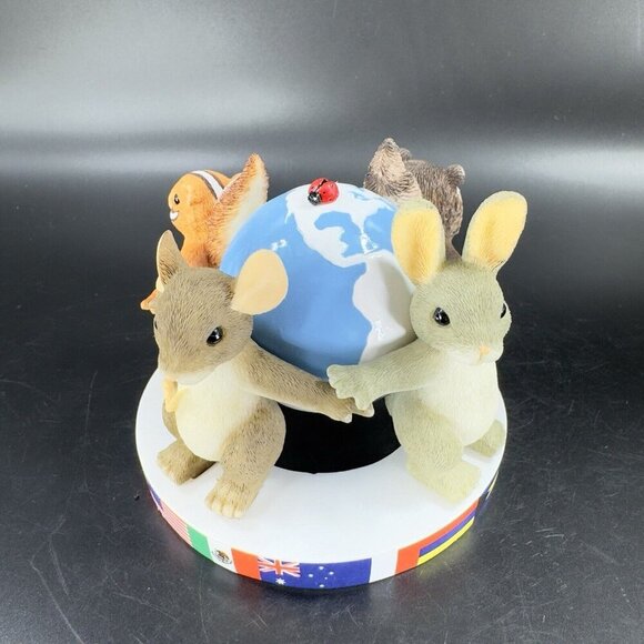 Charming Tails Fitz and Floyd Friends Around The World Resin Whimsical Figurine - Picture 16 of 16